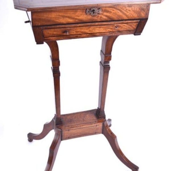 Edwardian mahogany tilt top work table