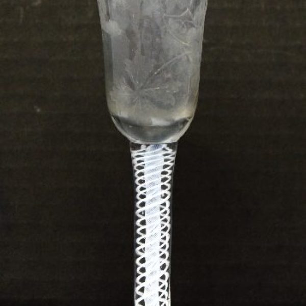 SOLD . 18th century Airtwist cordial glass,