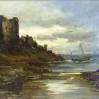 Sam Bough R.S.A. ( 1822-1878) Oil on Board.