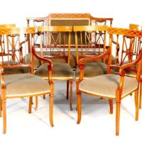 SOLD Edwardian mahogany inlaid parlour suite