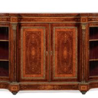 Victorian Burr yew &#038; walnut Credenza.