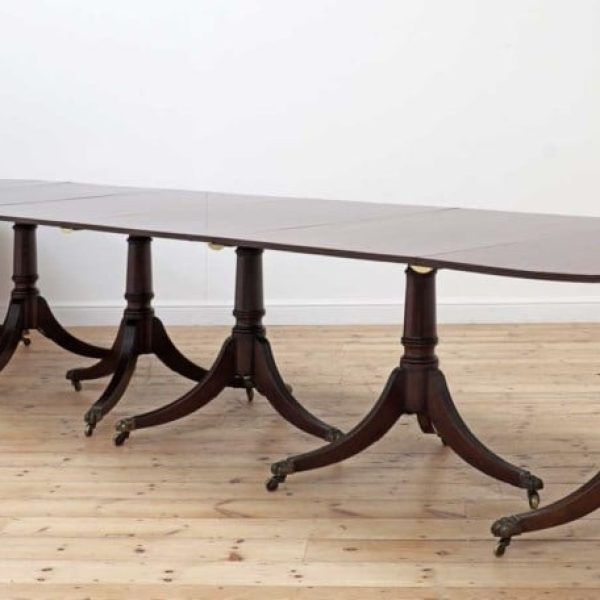 22ft six pedestal dining table