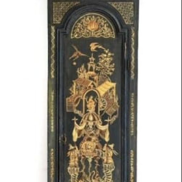 Circa: 1760 Scottish chinoiserie longcase clock
