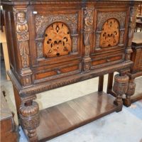 Victorian Oak Court cupboard