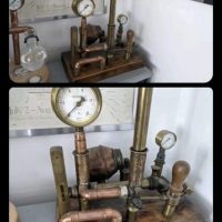 Steam punk large lamp