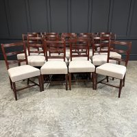 Set of Eighteen Georgian Mahogany Dining Chairs