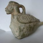 Unique Persian 11th Century anthropomorphic &amp; Zoomorphic Drinking Vessel with Thermoluminescence (TL) Certificate Islamic Period