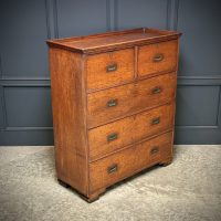 19th Century Teak Naval Military Campaign Chest