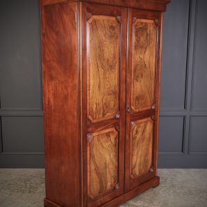 Victorian Mahogany & Walnut Wardrobe