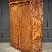 Fine Victorian Burr Walnut Wardrobe