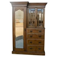 A Charming Single Wardrobe Compactum in Ash and Bur Walnut