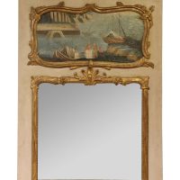 A Decorative 19th century French Trumeau Mirror