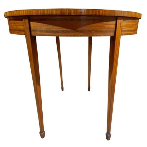 A Demi Lune Card Table