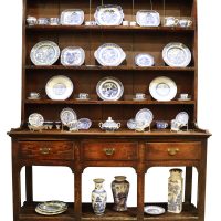 A Fine 18th-Century Oak Pot-Board Welsh Dresser, Retaining Its Original Rack