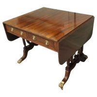 A Fine Regency Lyre Ended Sofa Table