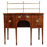 A Fine Small Sheraton Bowfront Mahogany Sideboard, circa 1795