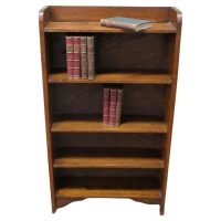 A Good Oak Open Bookcase