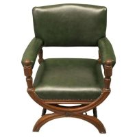 A Handsome Piece, 19th Century X Framed Desk Chair