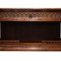 A Henri II Style French Carved Oak Enfilade with Marble Top, Circa 1870
