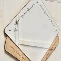 A Large French Art Deco Etched Wall Mirror This is a very unusual piece it has a central