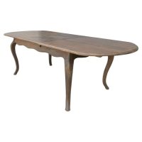 A Large French Elm Extending Dining Table