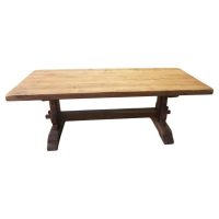 A Large French Oak Farmhouse Table, Table Monastère