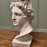A Large Heavy Bust of Apollo This is a good looking bust