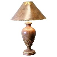 A Large Italian Simulated Marble Table Lamp