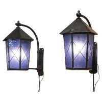 A Large Pair of Entrance Door Wall Lights, Wall Lanterns