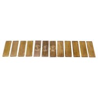 A Large Set of 12 Art Deco Brass Door Finger Plates