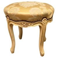 A Louis XVI style Painted Circular Boudoir Stool