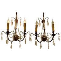 A Magnificent Pair of French Wall Chandeliers