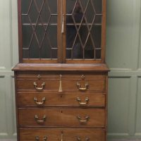 A Mahogany Bachelors Secretaire Bookcase