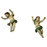 A Pair of 19th Century Italian Putti Signed A 2 Baroque figures