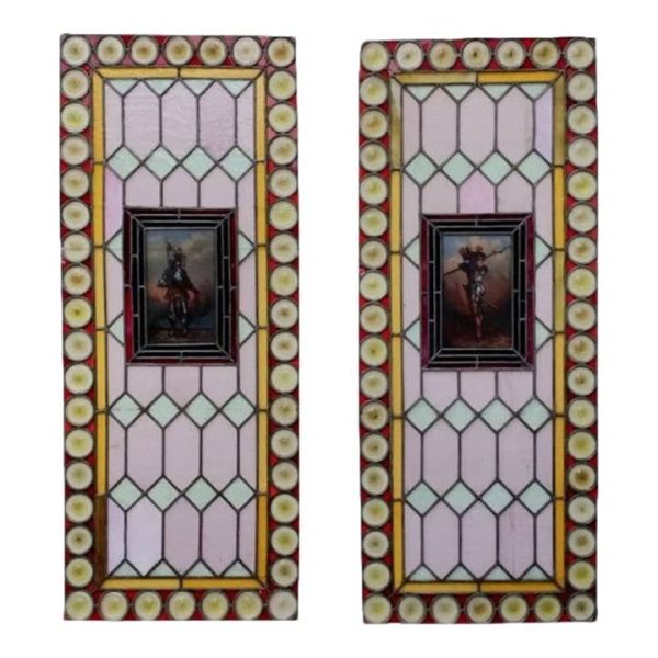 a-pair-of-antique-stained-glass-depicting-a-solider-2808