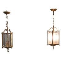 A Pair of Art Deco French Hanging Lanterns