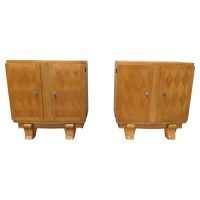 A pair of French Art Deco Bedside Cabinets