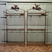 A Pair of French Art Deco Outfitter’s Shop Display Shelf Units