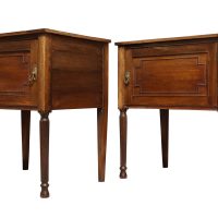 A Pair of Mahogany Bedside Cupboards circa 1930