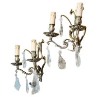 A Pair of Twin Wall Chandeliers, Twin Sconce Wall Lights