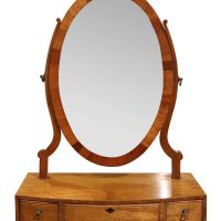 A pretty 19th-century mahogany dressing table mirror