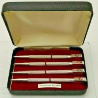 Vintage Sterling Solid Silver Bridge Pencils Fully Working