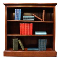 A small, good quality mahogany open bookcase, circa 1900