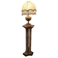 A Superb Italian Marble Column Lamp Set