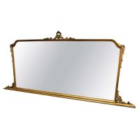 A Superb Long French Gilt Overmantel