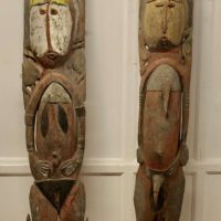 African Marriage Figures Pair of Carved Panels