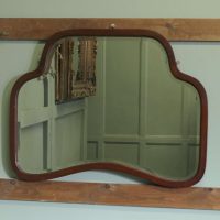 An Attractive Art Deco Walnut Mirror