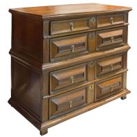 An early 18thCentury two part Oak Chest of Drawers