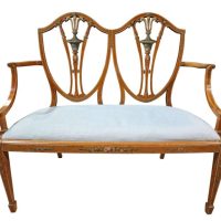 An elegant Sheraton Revival Settee