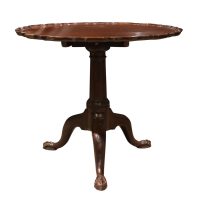 Antique Mahogany Tilt-Top Tripod Table with Piecrust Edge, Circa 1780
